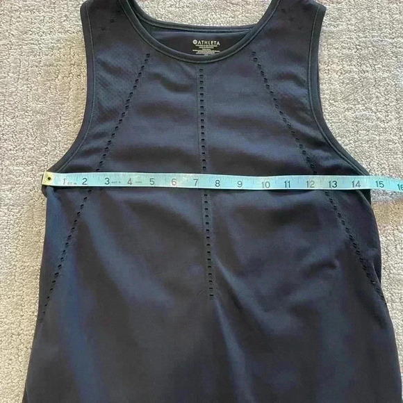 Athleta Foothill Seamless Split Back Tank Size XS | Color Black - Picture 7 of 12
